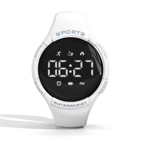 T5GL Womens Fitness Tracker Pedometer Watch Step Counter Calorie Distance 5ATM Waterproof Teens Watch Alarm Digital Ladies Fitness Watch Sport Girls