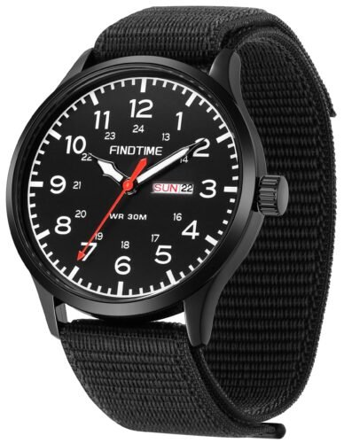 Findtime 3001A Men's Watch Military Analogue Watches Waterproof Sport Wristwatch Luminous Tactical Watches  Nylon Strap